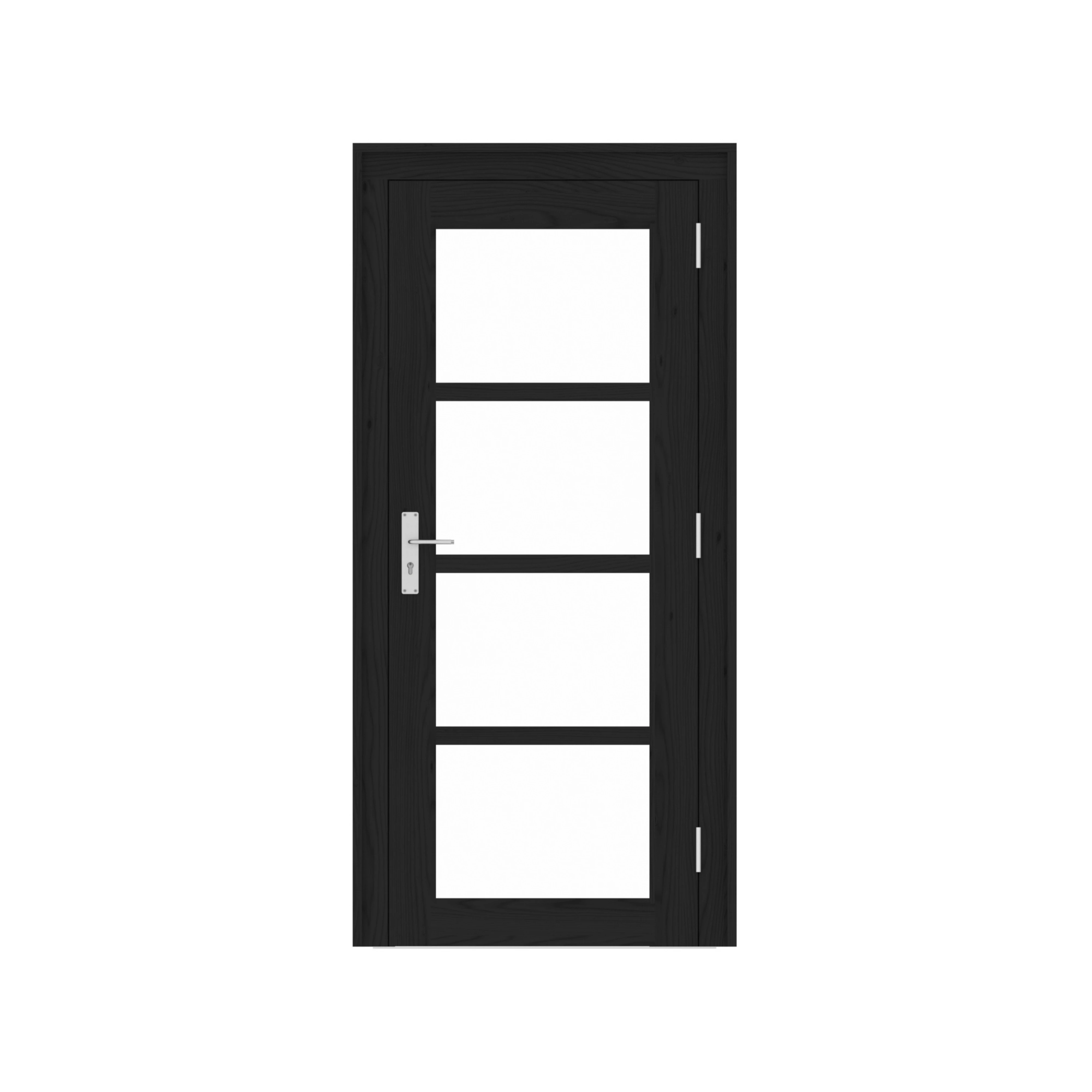 Vuren Deur Steellook 4-Ruits 96 x 214 cm (960 x 2140 mm) - Afbeelding 1